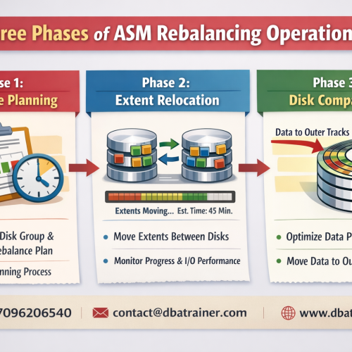 Three Phases of Oracle ASM Rebalancing Operation