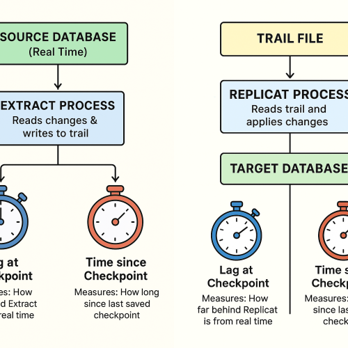Lag at Checkpoint and Time Since Checkpoint in Oracle GoldenGate